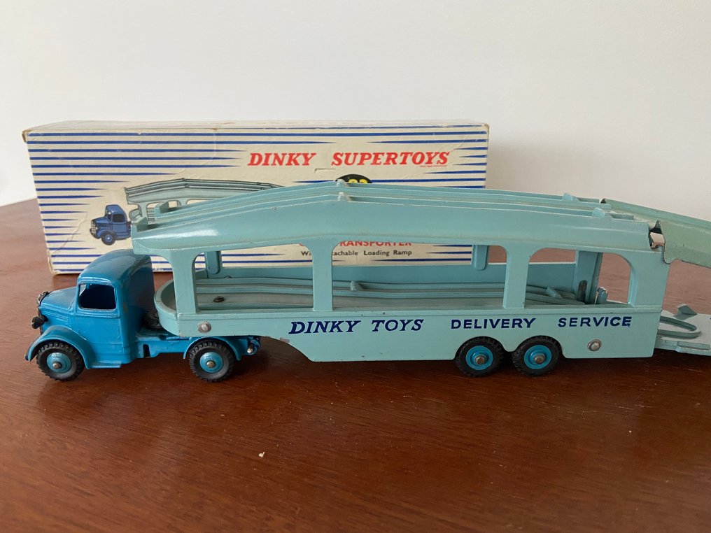 Dinky Toys 1:43 - Modellino di camion - Dinky Supertoys 982 Pullmore Car Transporter With Ramp Piece, Meccano England - In scatola #1.0