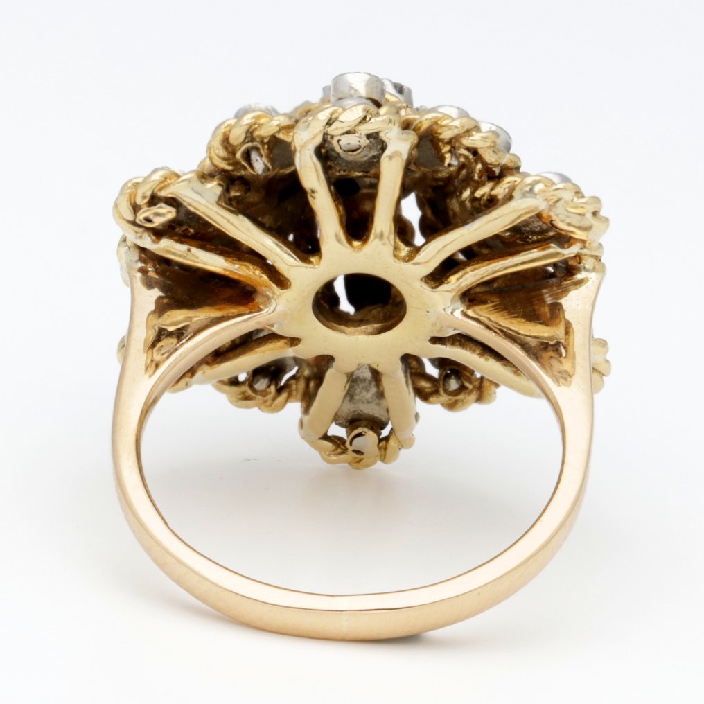 Bague - 18 carats Or jaune Diamant (Naturelle) #3.2