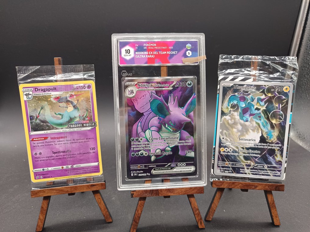 Pokémon - 3 Graded card - Nidoking 3 Limited edition - Graad 10 - Black & White - Black and White Base Set - Graded card with graded signature #1.0