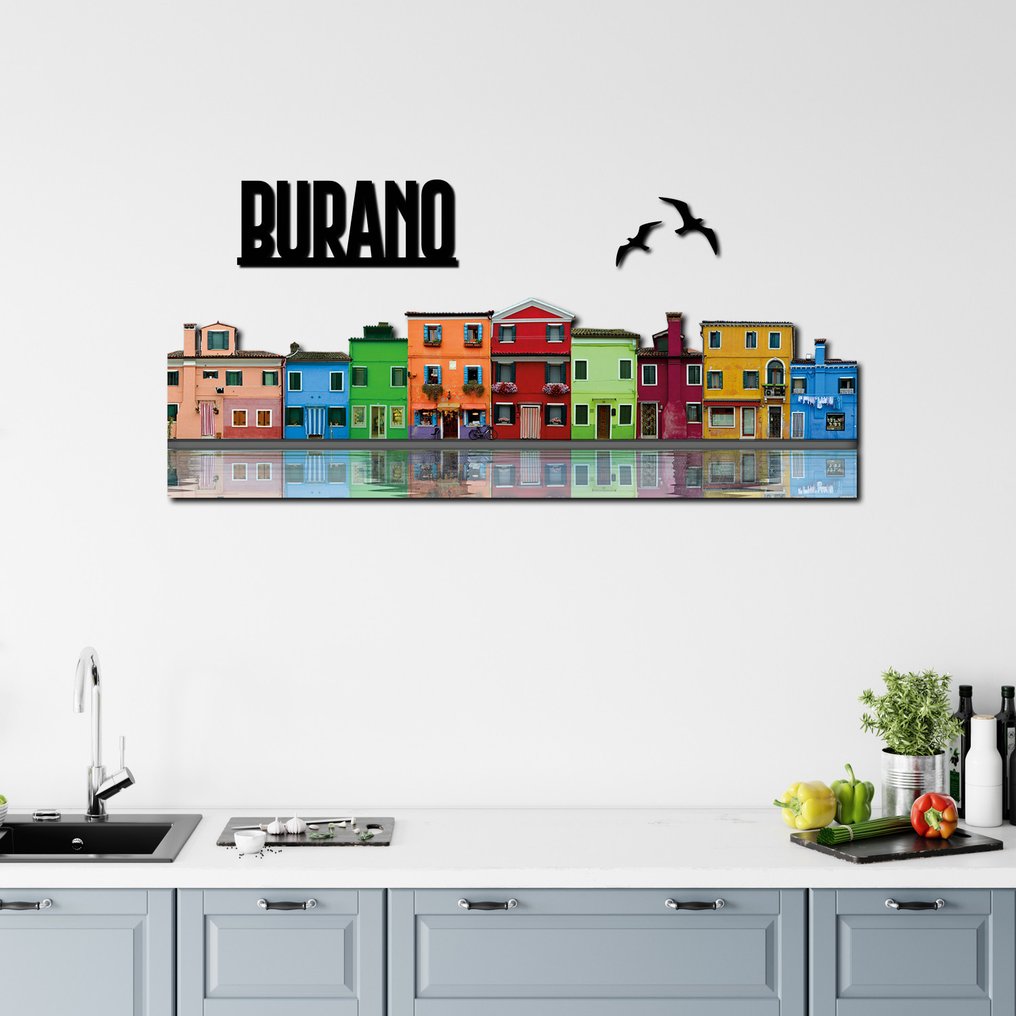 牆面裝飾 - 天际线雕塑 - Burano #3.2