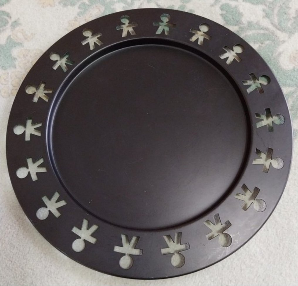 Alessi - Stefano Giovannoni, Guido Venturini - Bakke - Girotondo - Stål - Sort #1.0