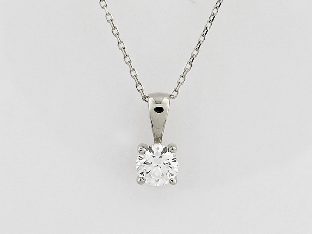 Collar - 14 quilates Oro blanco - 0.54ct. tw. Diamante (Natural) #1.0