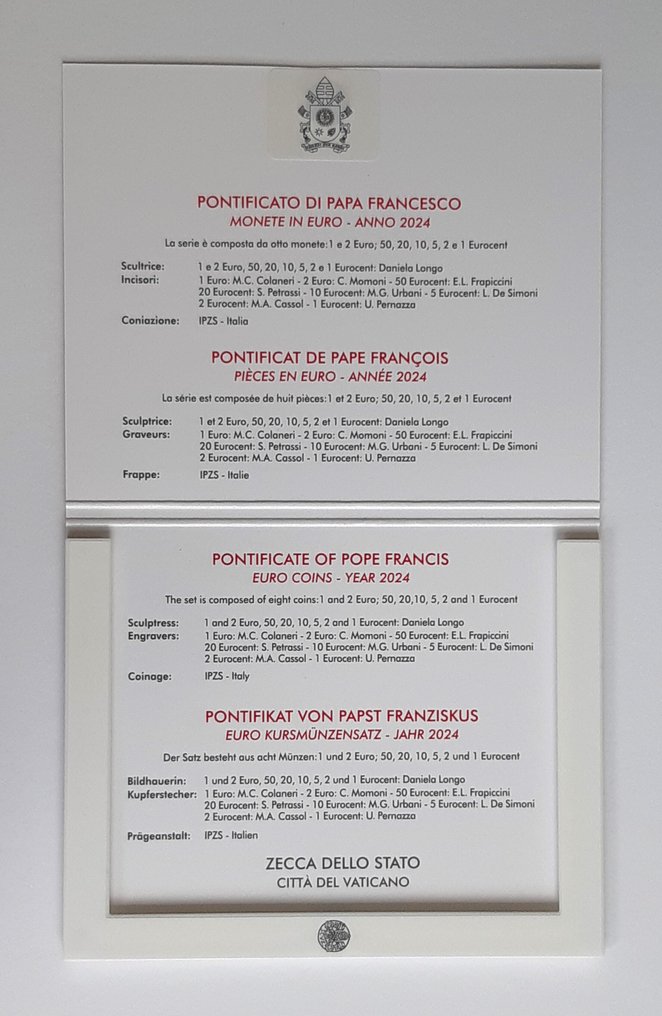 Vaticaan. Year Set (BU) 2024  (Zonder minimumprijs) #2.1