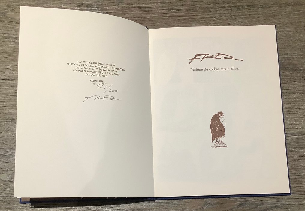 Fred - L'Histoire du corbac aux basquets + dédicace - C - 1 Album - Edizione limitata - 1993 #2.1