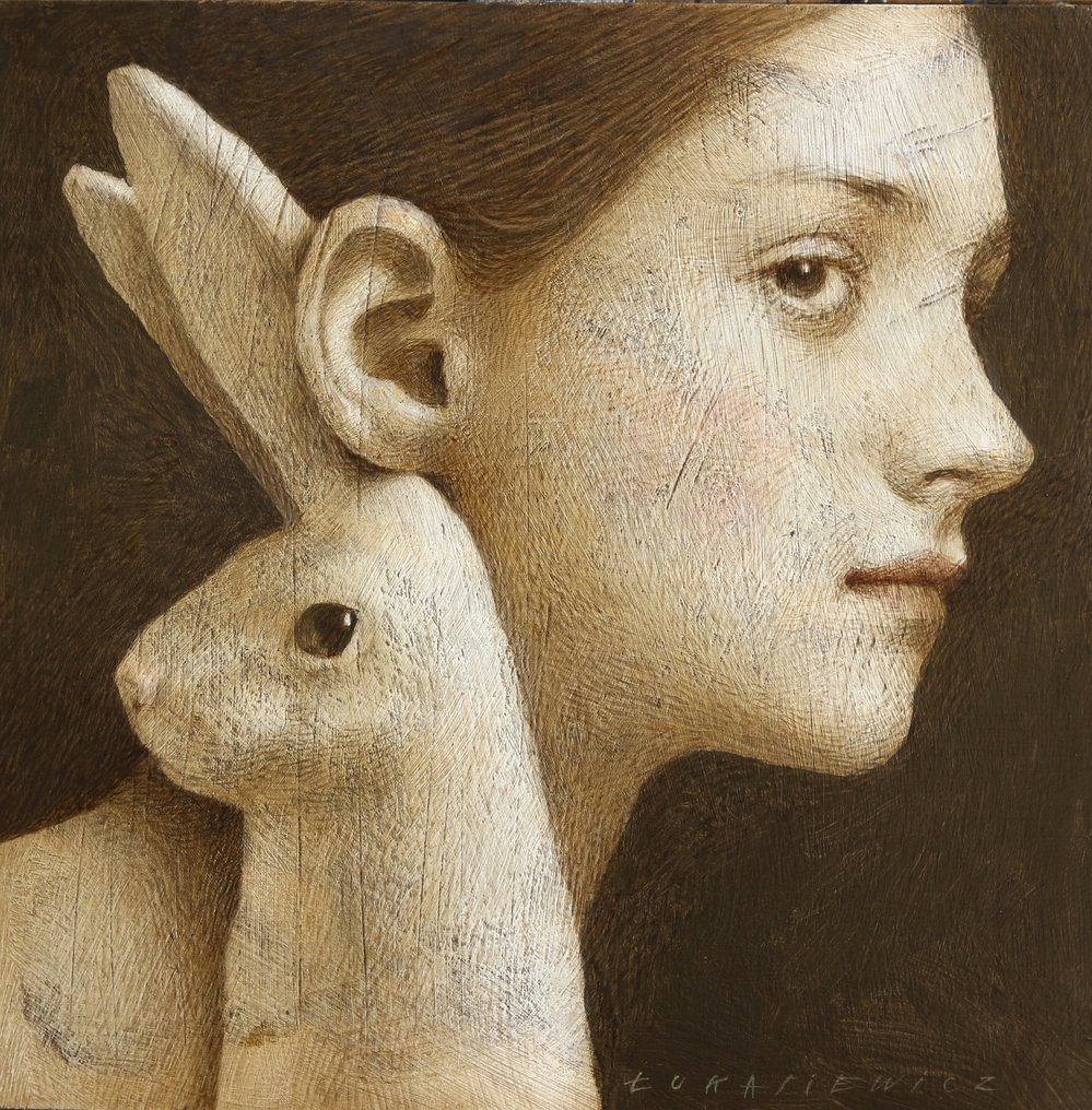 Michal Lukasiewicz - Portrait with Hare III #1.0