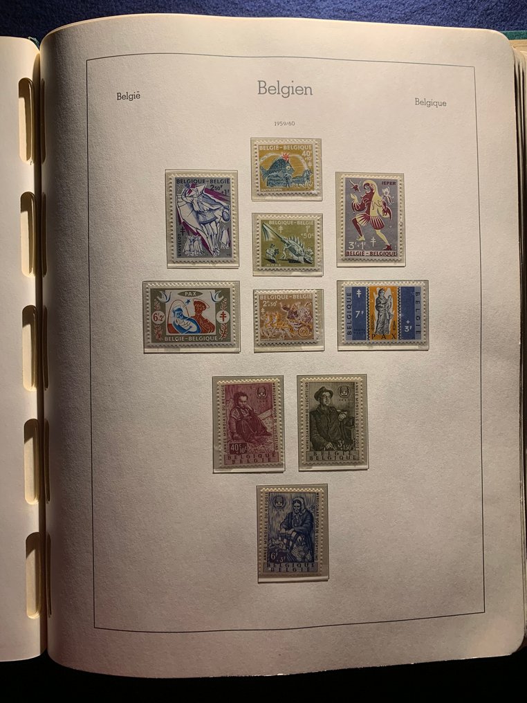 Belgio 1959/1983 - Una collezione in due album Leuchtturm. #2.1