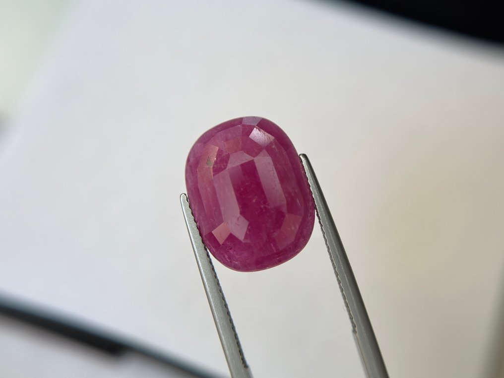 Ohne mindestpreis - 1 pcs  Rot Rubin  - 14.61 ct - Lotus Gemology - Keine Hitze, reicher Ruby #3.2