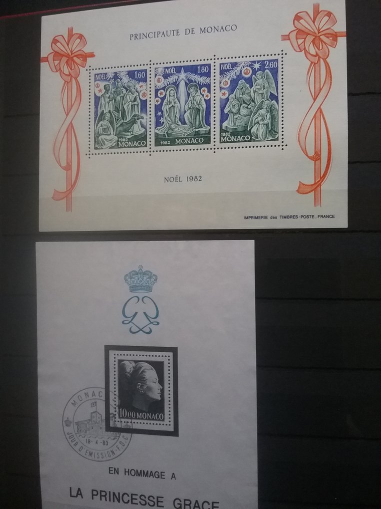 Monaco 1982/1987 - Lot blocks and sheets Monaco. From No. 23 to 37. Nos. 30 and 37 are imperforate. - YVERT ET TELLIER #1.0