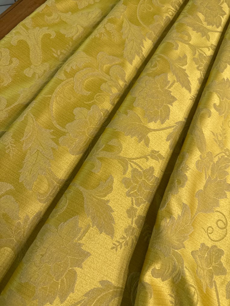 San Leucio top quality - Exclusive damask silk embroidered with gold work with ramage. - Upholstery fabric - 265 cm - 280 cm #4.3