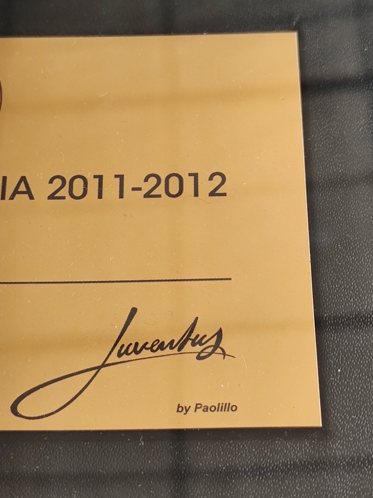 Ταγκά σε χρυσό 0,10 γραμμάρια Juventus πρωταθλητής 2011-12 - altro - Αθλητική πλακέτα - Χρυσός #1.0