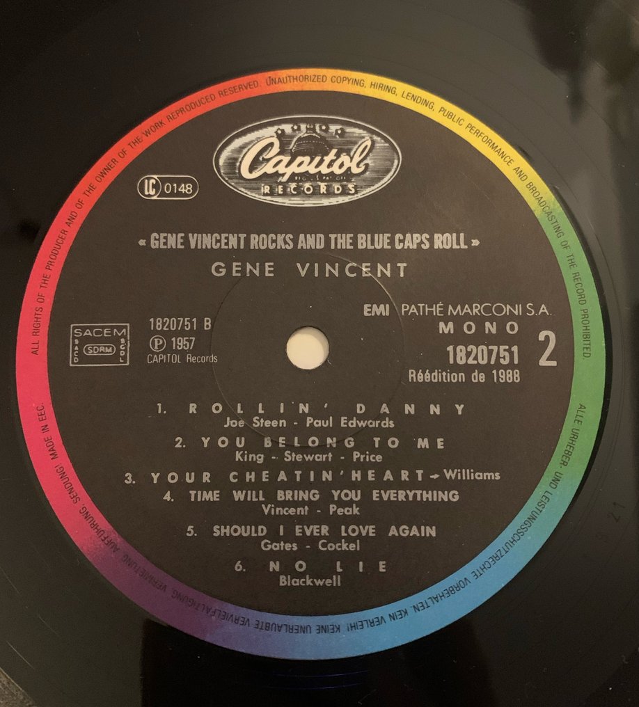 Gene Vincent - Gene Vincent Rocks!; Bluejean Bop! - Multiple titles - LP Albums (multiple items) - Mono, Reissue - 1976 #4.3
