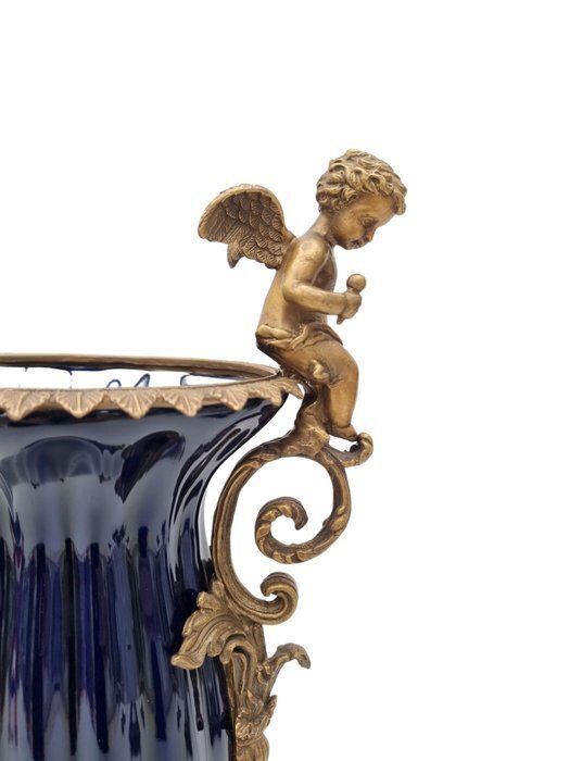 Vase - Brass, Earthenware #4.3