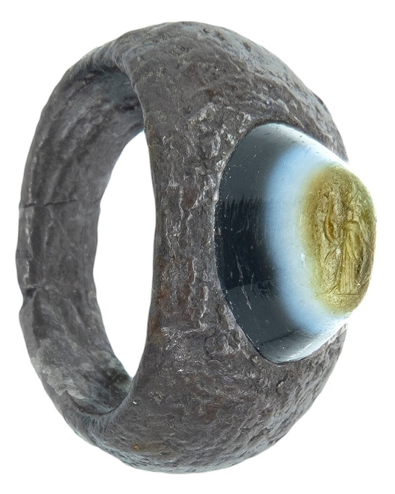 Ancient Roman Silver Ring - 21.3 mm #2.1