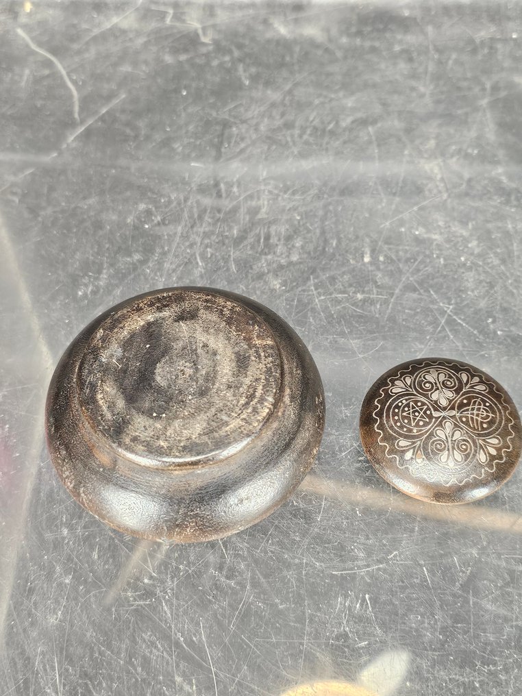 Box - snuff box - Wood, Silver - Ottoman Afyon snuff box #2.1