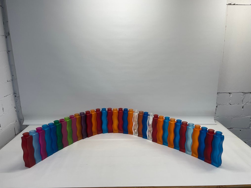 IKEA - Sigga Heimis - 花瓶 (35) -  笑话  - 玻璃 - 复古磨砂花瓶 #1.0