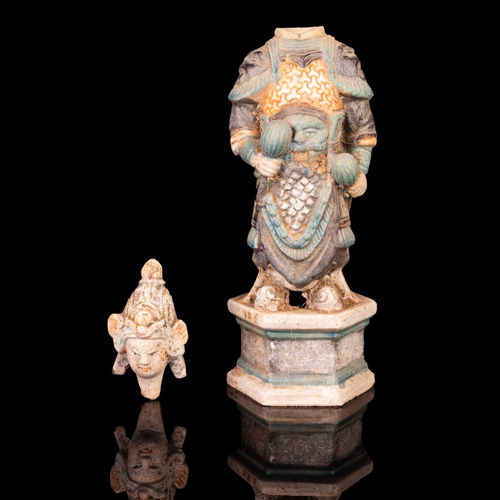 Αρχαία Κινέζικη, δυναστεία των Ming Κεραμική φιγούρα πολεμιστή (χωρίς τιμή ασφαλείας) #2.1