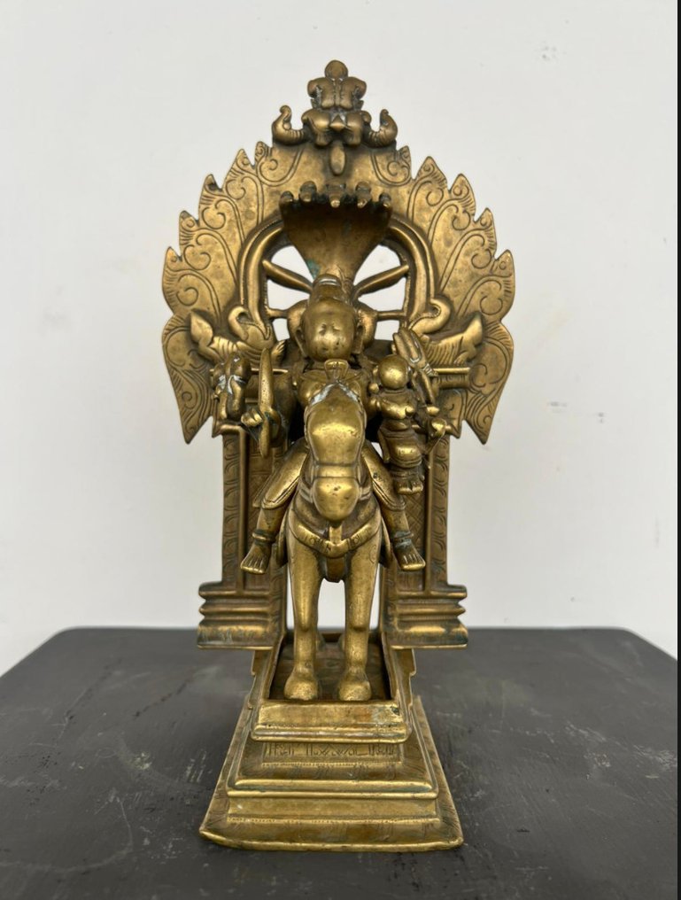 Khandoba e Mhalsa - 28厘米 - 青銅色 - 印度 - 馬拉塔帝國 (1674-1818) #1.0