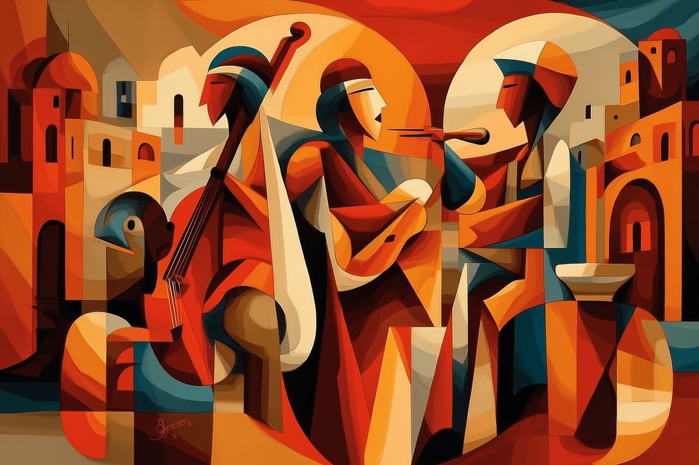 Mrs Art Prime - "The Evening Dance in Picasso Style" #3.2