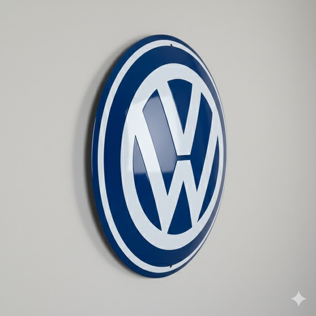 Volkswagen - Koristelaatta - Volkswagen - teräksinen mainostaulu - Garage Automobilia - Metalli #1.0