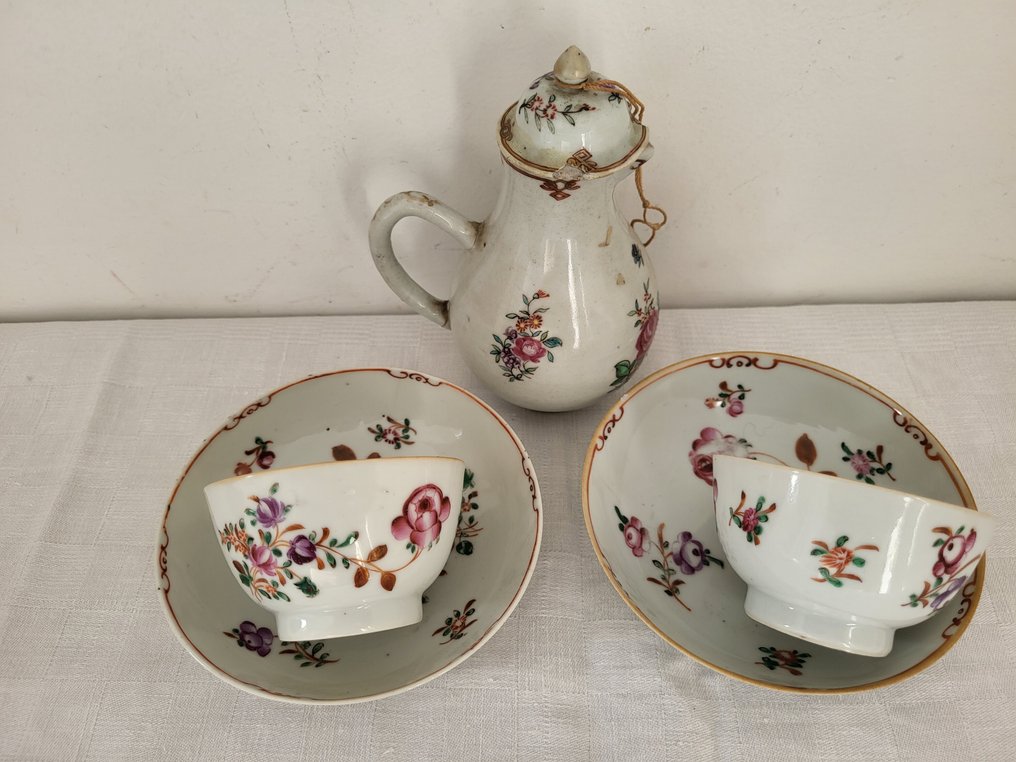 杯子 - Sorbets et leur sous coupe - 瓷 - 一对杯子 #1.0