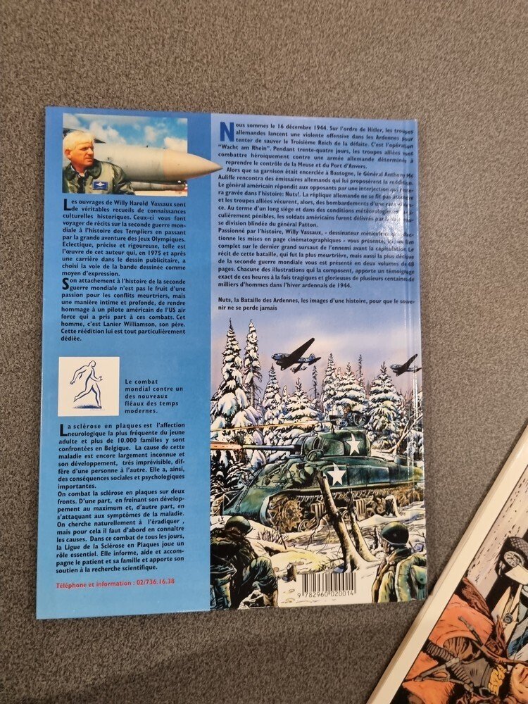 Nuts, la bataille des Ardennes T2 + dédicace + portfolio - C - 1 Album - 再版 - 1998 #2.1