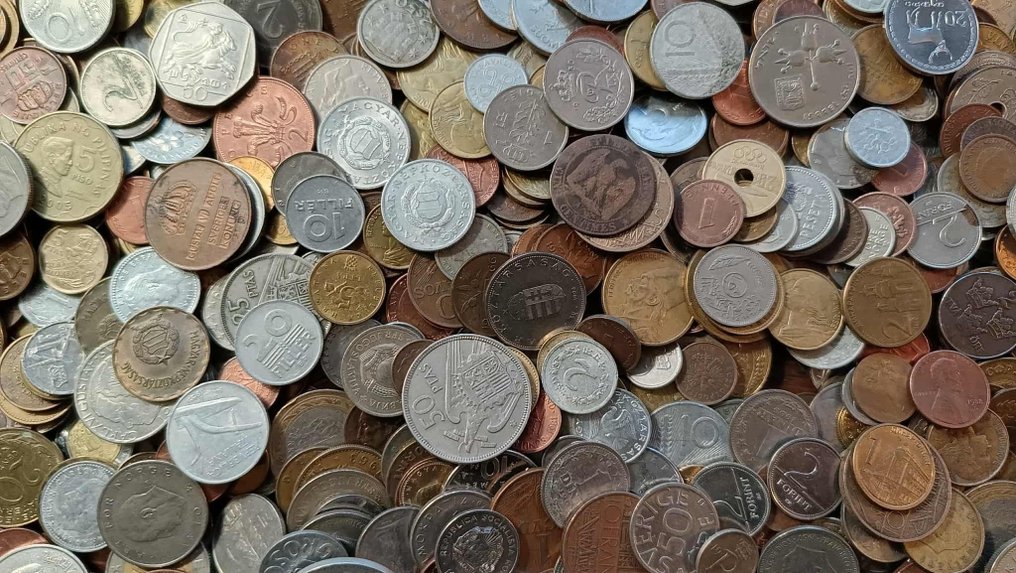 Maailma. Massive lot of approx +- 20 kilogram world coins (Ei pohjahintaa) #4.3