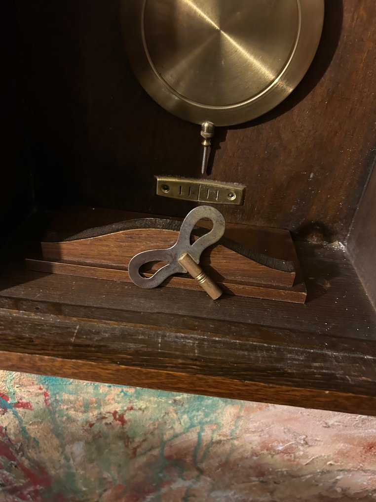 挂钟 -  艺术装饰 木, 玻璃 - 1930-1940 #4.3