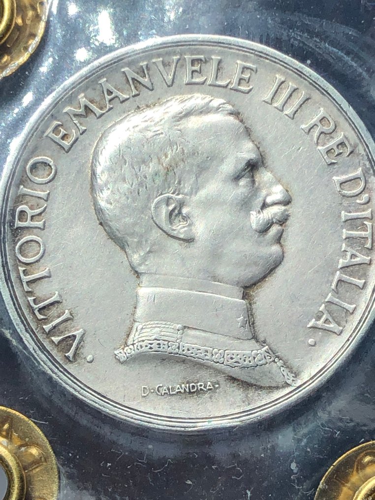 義大利王國 Vittorio Emanuele III. 1 Lira 1915 Non Comune "Quadriga Briosa"  (沒有保留價) #1.0