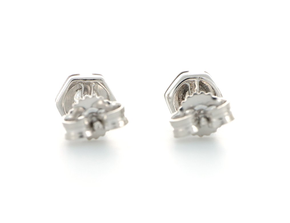 χωρίς τιμή ασφαλείας - Σκουλαρίκια - 18 καράτια Λευκός χρυσός - 0.30ct. tw. Διαμάντι (Φυσικό) #2.1