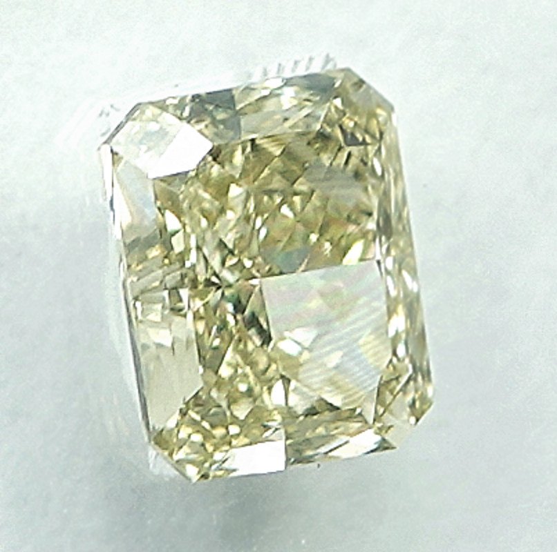 没有保留价 - 1 pcs 钻石  (天然色彩的)  - 0.54 ct - 矩形 - Fancy light 黄色 - SI1 微内含一级 - 国际宝石研究院（IGI） #4.3