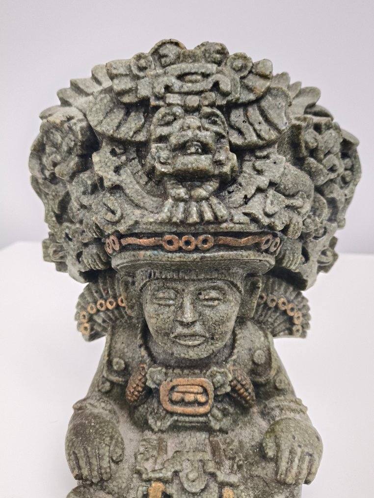 Scultura, Aztec figurine - 22 cm - Soapstone #1.0