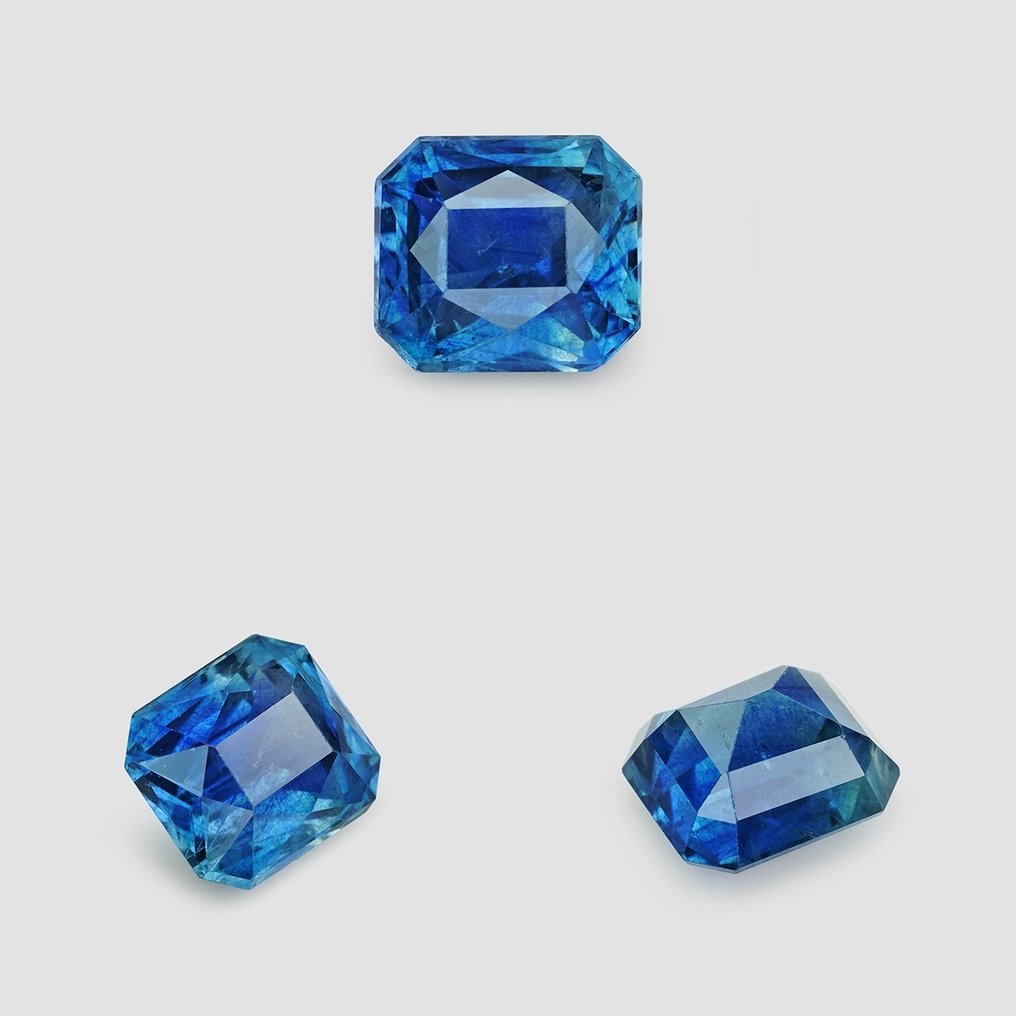 1 pcs  Sininen Safiiri  - 1.03 ct - Kansainvälinen värillisten jalokivien yhdistys (ICA GemLab) #4.3