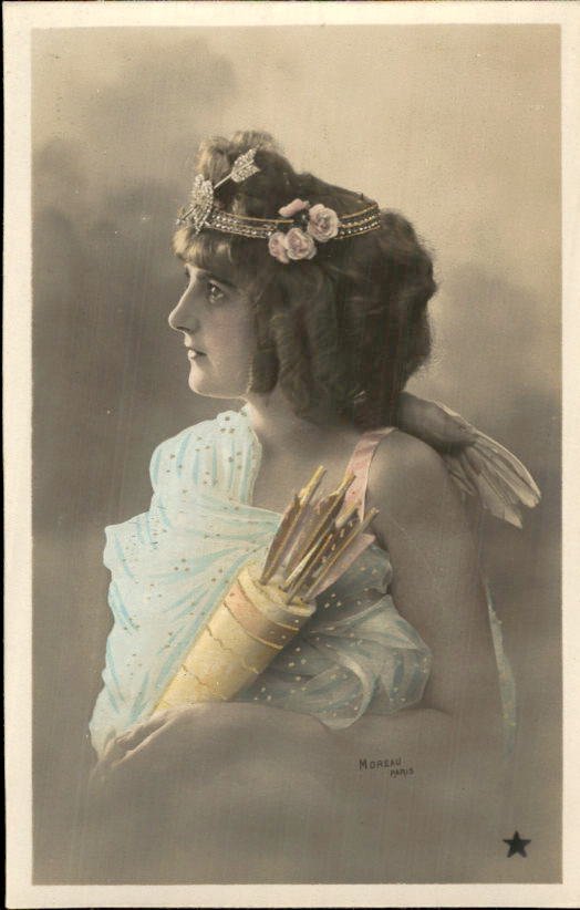 Fantasy, Γυναίκα / Κυρία / Κορίτσι - Καπέλο - Γκλάμουρ - Καρτ-ποστάλ (113) - 1900-1950 #4.3