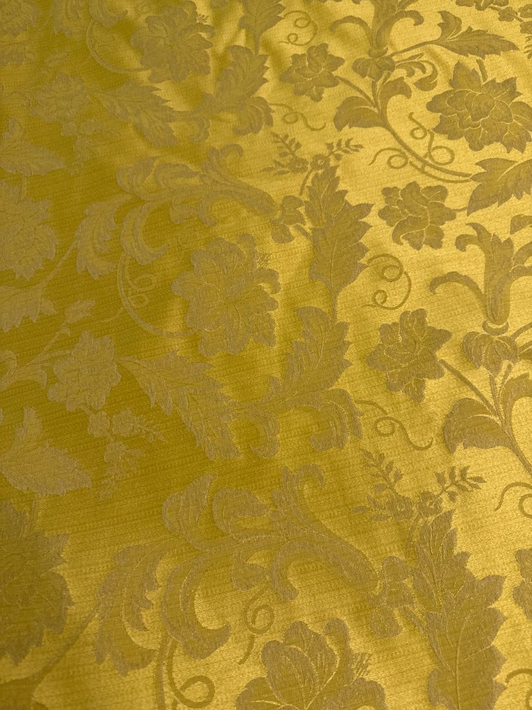 San Leucio top quality - Exclusive damask silk embroidered with gold work with ramage. - Upholstery fabric - 265 cm - 280 cm #2.1