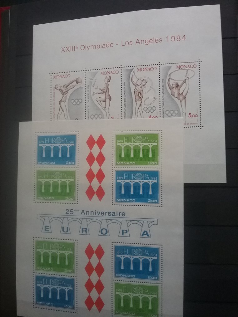 Monaco 1982/1987 - Lot blocks and sheets Monaco. From No. 23 to 37. Nos. 30 and 37 are imperforate. - YVERT ET TELLIER #4.3