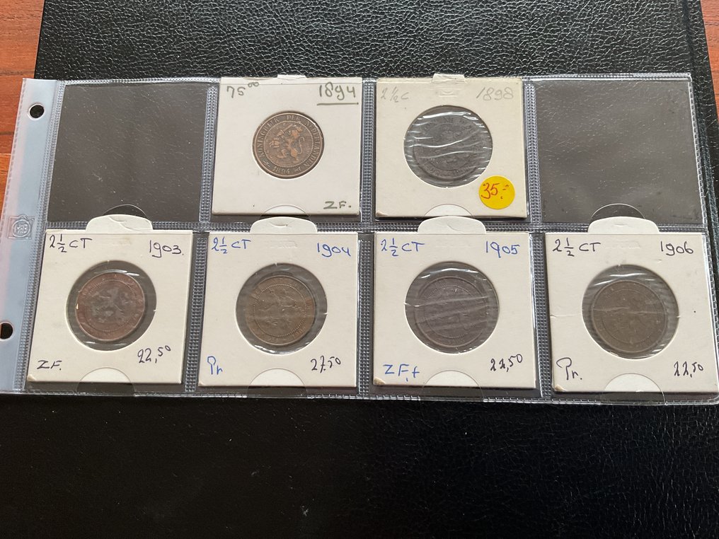 Nederland. Wilhelmina. 1894-1948 2 1/2 en 5 cent (30) 2 complete series (Zonder minimumprijs) #1.0