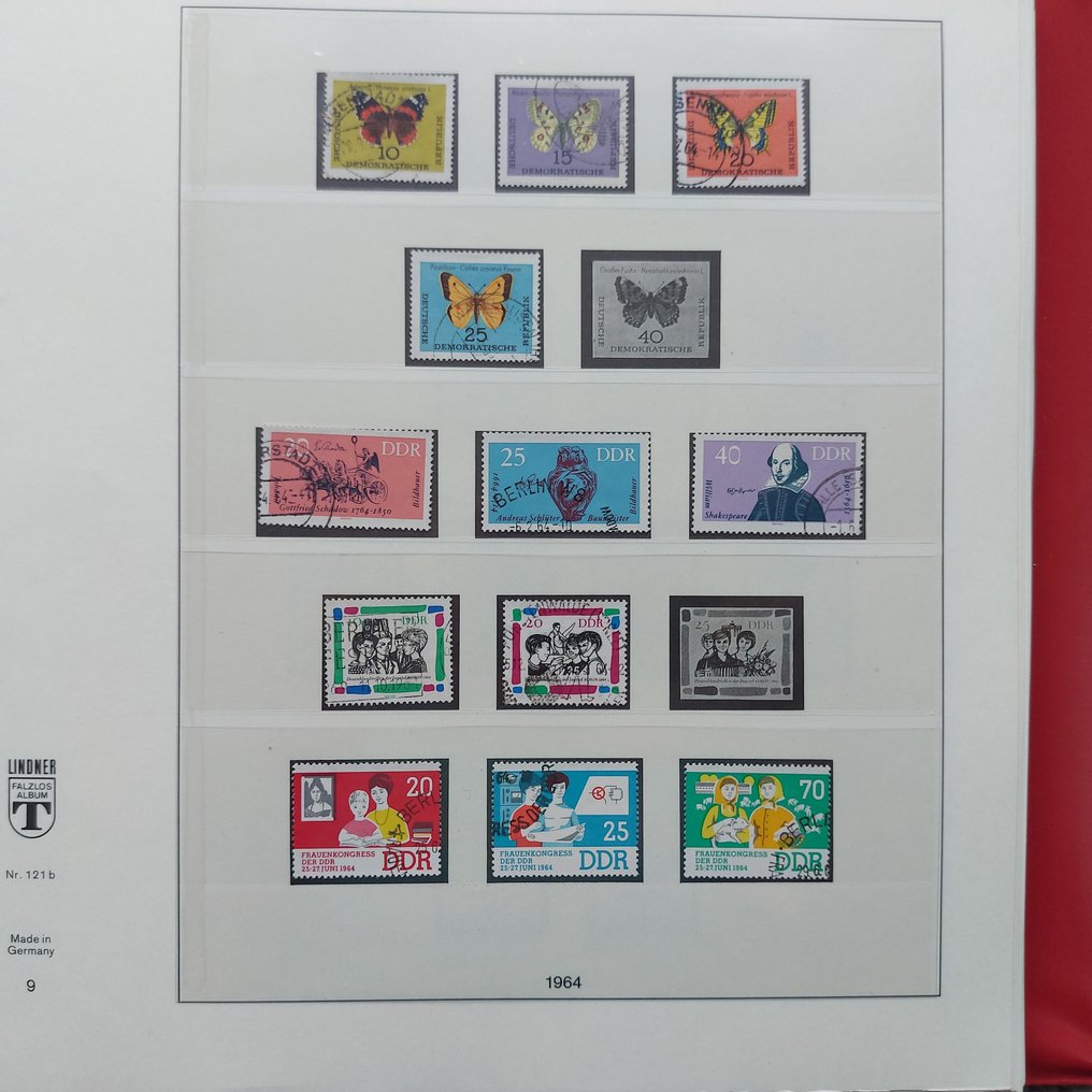 DDR 1964/1966 - Umfangreiche Sammlung auf Lindner Blättern #1.0