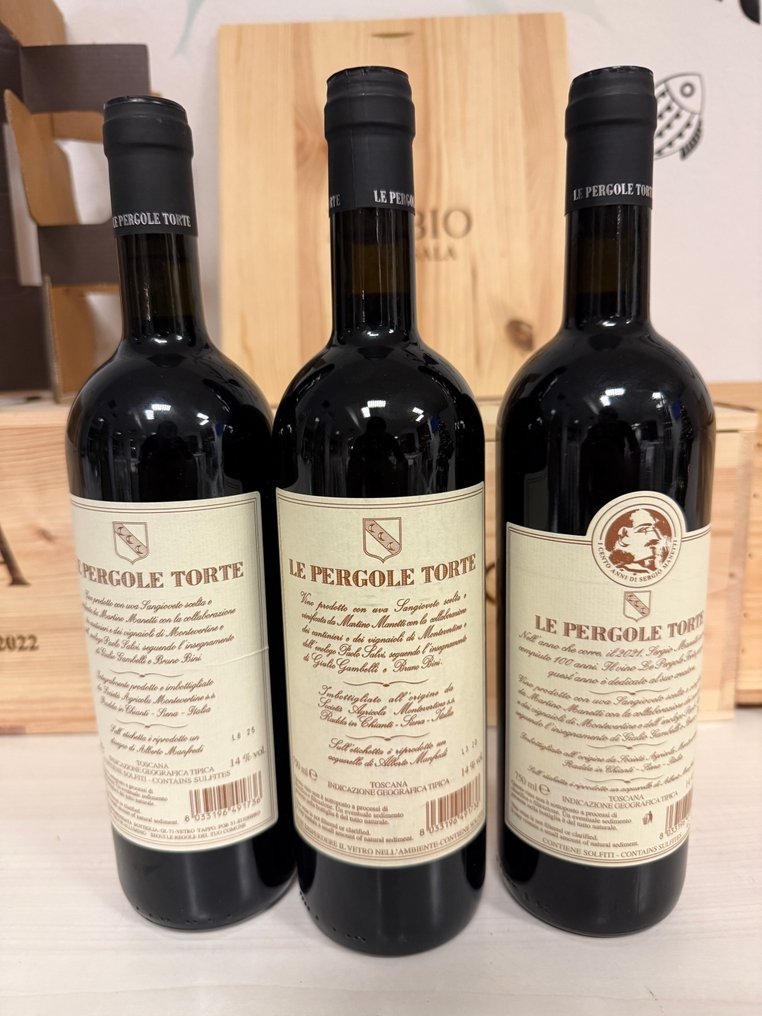 2017, 2018 & 2022 Montevertine Le Pergole Torte - Toscana IGT - 3 Pullot (0.7 L) #1.0