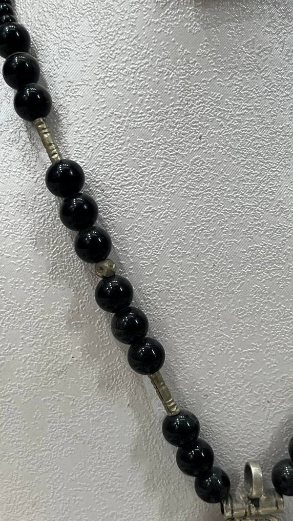 Argint, Onyx - Colier - Bijuterii etnice amazigh #4.3