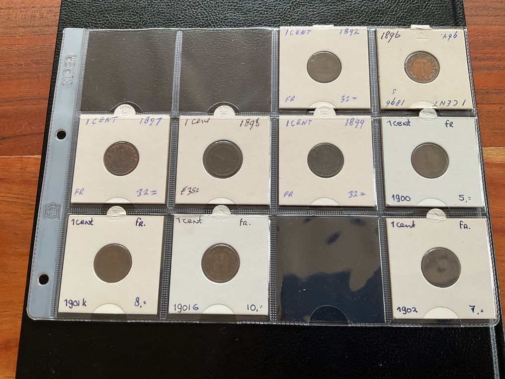 Nederland. Wilhelmina. 1892-1948 1 cent (37) complete serie (Zonder minimumprijs) #1.0