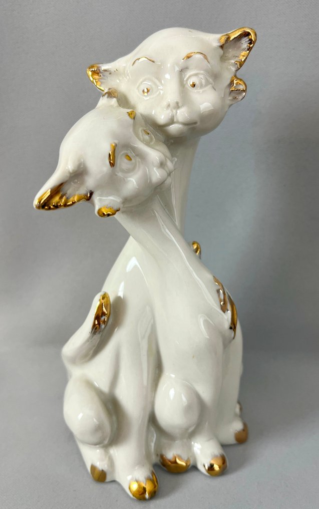 Div. fabr. - Αγαλματίδιο - Assortiment kattenbeeldjes (60) - Κεραμικό, Πορσελάνη, Ορυκτό, Μέταλλο, Πλαστικό, Σύνθετο, Πήλινο #2.1