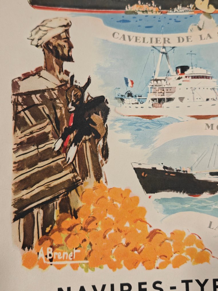 Albert Brenet - Compagnie Générale des Transatlantiques - década de 1950 #2.1