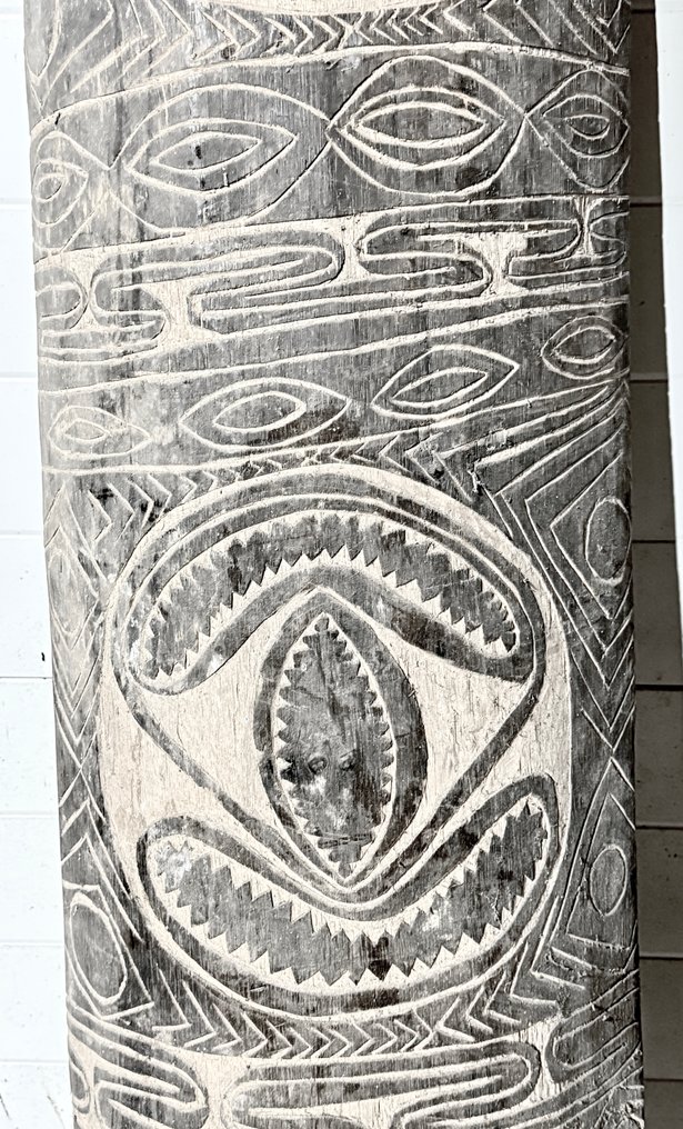 Sepik fighting shield - 173 cm - Upper sepik - Papua New Guinea (No reserve price) #2.1