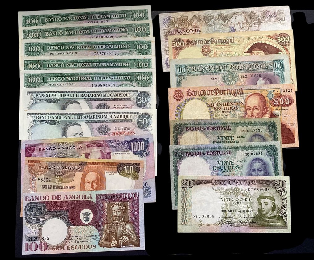 葡萄牙和殖民地. - 17 banknotes - various dates (没有保留价) #1.0