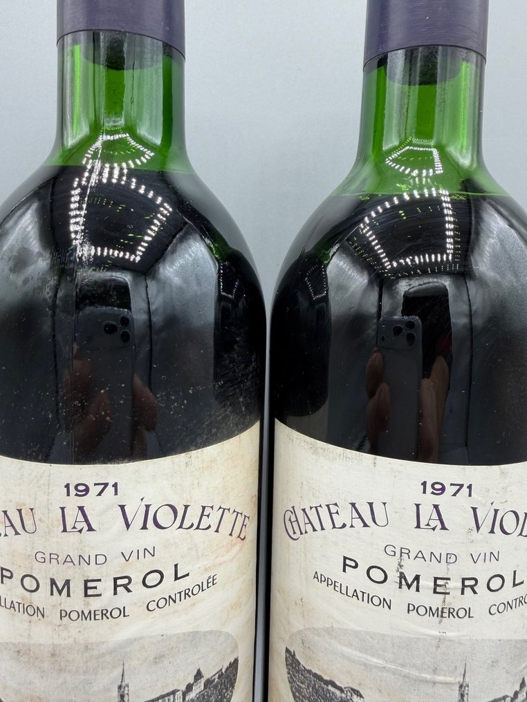 1971 Château la Violette - Pomerol - 2 Bottiglie (0,75 L) #2.1