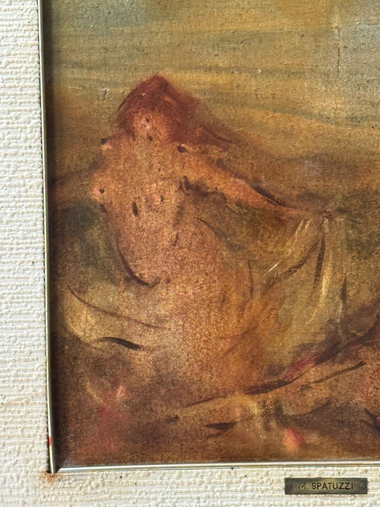 Michele Spatuzzi (1922-2009) - Le due damine al mare #1.0