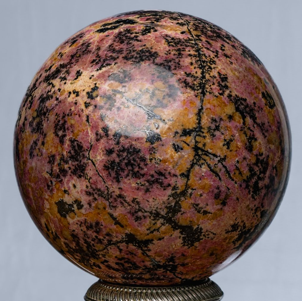 Rhodonite Quality Sphere Sphere - Height: 11.91 cm - Width: 11.91 cm- 3080 g #1.0