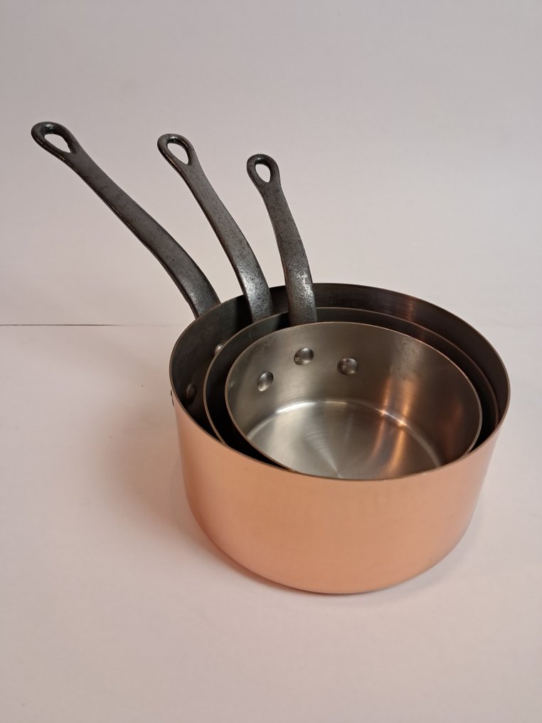 Tournus - Τηγάνι (3) - Χαλκός, Χάλυβας, χυτοσίδηρος - σετ τηγανιών #1.0