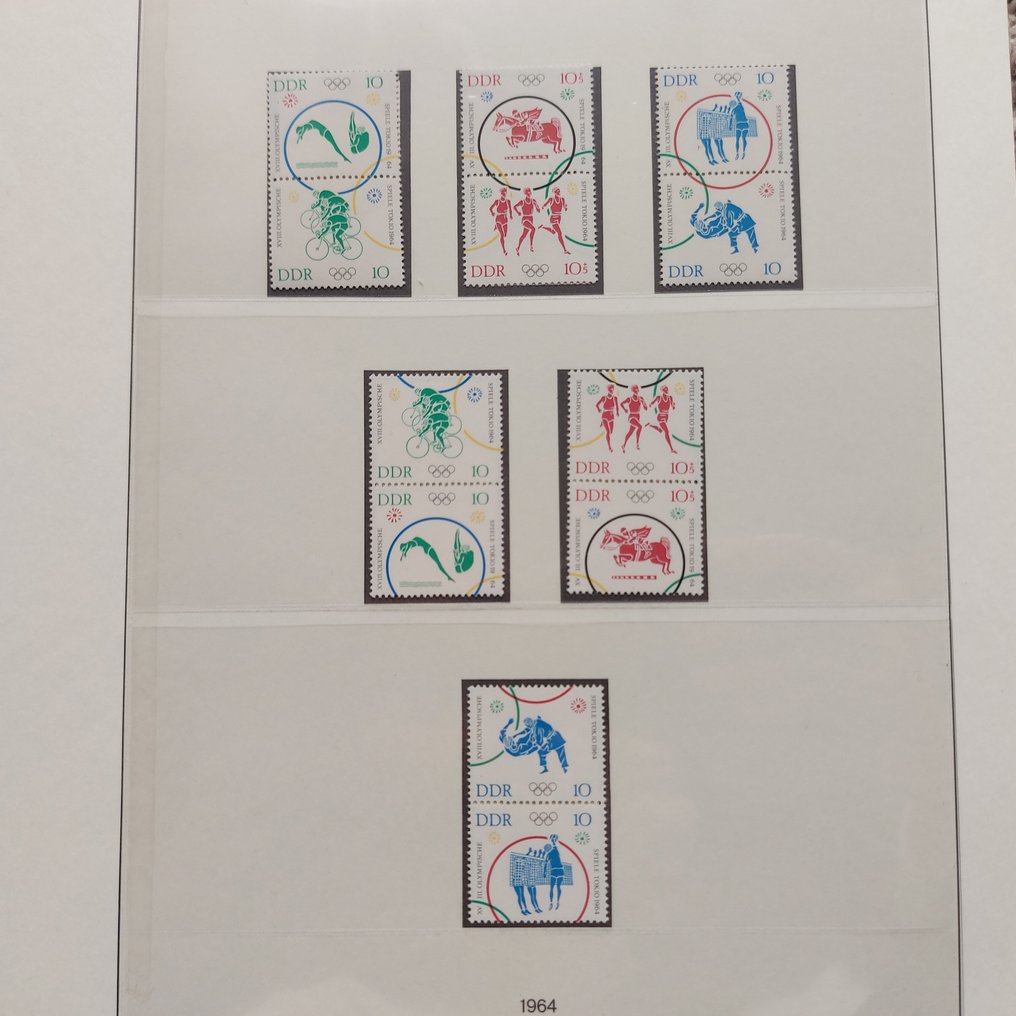 Duitse Democratische Republiek (DDR) 1964 - Olympiade Tokyo - volledige samenstellingsserie - postfris - 1039-1044 #1.0