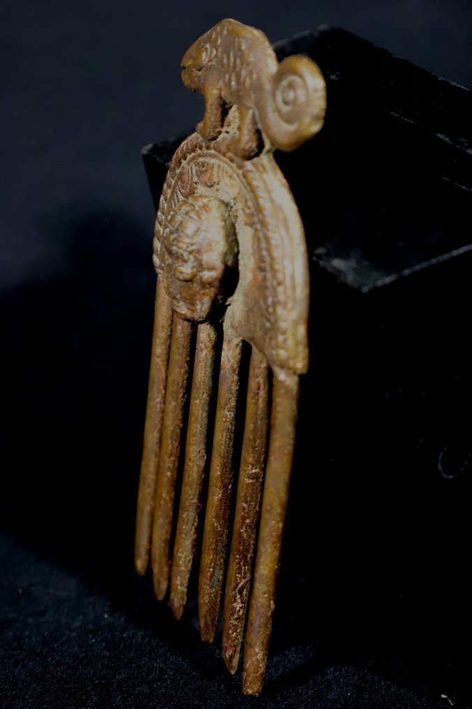 Figure - Akan Bronze Comb - 12 cm - Côte d’Ivoire (No reserve price) #4.3